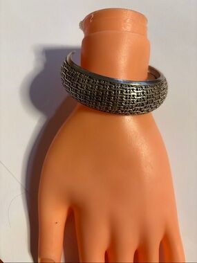 Pave-Style Dome Ring in Gunmetal Tone